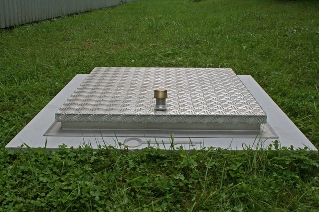 Schachtabdeckung Aluminium Riffelblech 900x900 Mm - Bodengleich