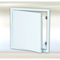 B2 rendszer – Fehér színű, önzáró klikk zárelemmel ellátott acéllemez revíziós ajtók